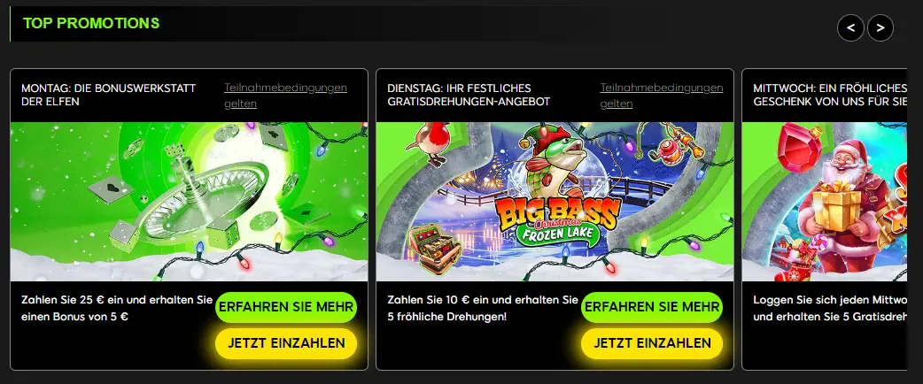 Bonusangebote und Promotionen für Spieler